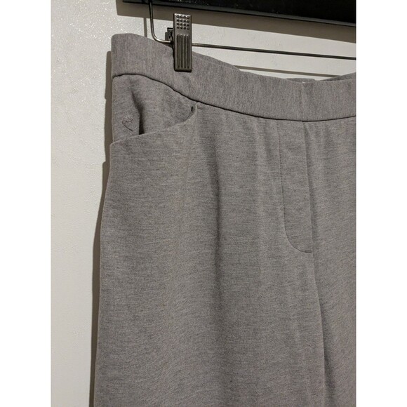 J. Jill Light Gray/Brown Ponte Slim Leg Pull On Pants Stretch Women's M - Picture 5 of 7
